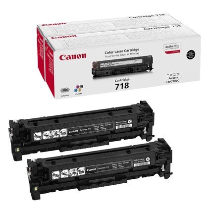 Kasetė Canon 718 (2662B005/2662B017) BK 2-pack OEM Kasetė Canon 718 (2662B005/2662B017) BK 2-pack OEM