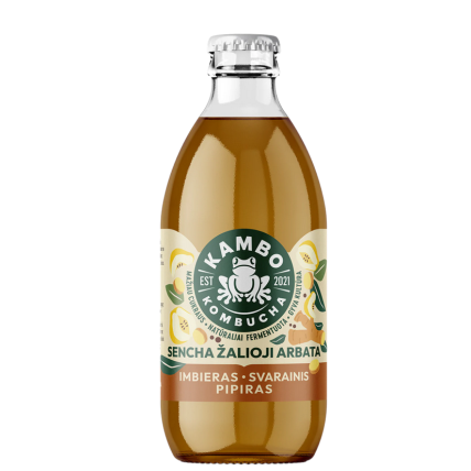 Kambucha gėrimas IMBIERAS • SVARAINIS • PIPIRAS 330ml Kambucha gėrimas IMBIERAS • SVARAINIS • PIPIRAS 330ml