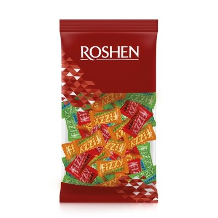 Karameliai saldainiai ROSHEN Fizzy boom, su milteliniu įdaru, 8%, 1 kg Karameliai saldainiai ROSHEN Fizzy boom, su milteliniu įdaru, 8%, 1 kg
