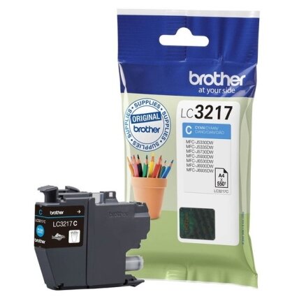 Kasetė Brother LC3217 CY 550psl OEM Kasetė Brother LC3217 CY 550psl OEM