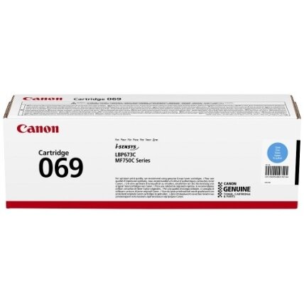Kasetė Canon 069 (5093C002) CY 1.900psl OEM Kasetė Canon 069 (5093C002) CY 1.900psl OEM