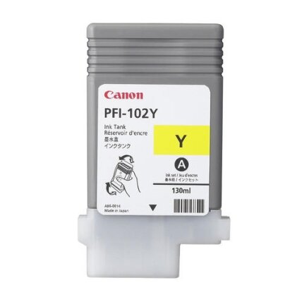 Kasetė Canon PFI-102Y (0898B001) YL 130ml OEM Kasetė Canon PFI-102Y (0898B001) YL 130ml OEM