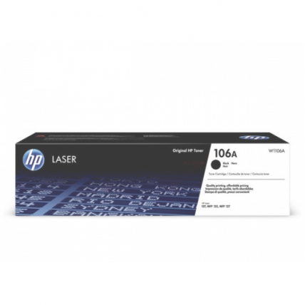 Kasetė HP 106A (W1106A) BK 1000psl OEM Kasetė HP 106A (W1106A) BK 1000psl OEM