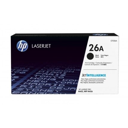 Kasetė HP CF226A BK 3100psl OEM Kasetė HP CF226A BK 3100psl OEM