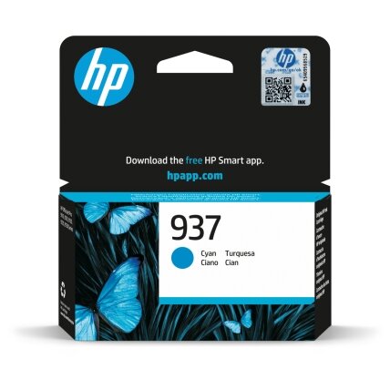 Kasetė HP Ink No.937 (4S6W2NE) CY 800psl OEM Kasetė HP Ink No.937 (4S6W2NE) CY 800psl OEM