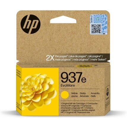 Kasetė HP Ink No.937E (4S6W8NE) YL 1650psl OEM Kasetė HP Ink No.937E (4S6W8NE) YL 1650psl OEM