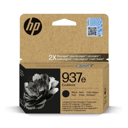 Kasetė HP Ink No.937E (4S6W9NE) BK 2500psl OEM Kasetė HP Ink No.937E (4S6W9NE) BK 2500psl OEM