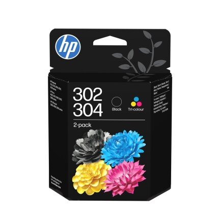 Kasetė HP No.302/304 (B82L1AE) BK + CMY 120psl + 100 psl OEM Kasetė HP No.302/304 (B82L1AE) BK + CMY 120psl + 100 psl OEM