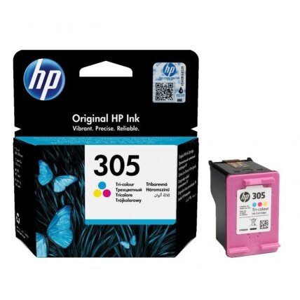 Kasetė HP No.305 (3YM60AE) CMY 100psl OEM Kasetė HP No.305 (3YM60AE) CMY 100psl OEM