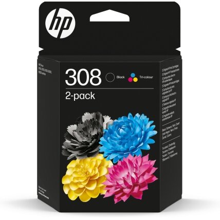 Kasetė HP No.308 (6L6S6UE) CMYK 160+120psl OEM Kasetė HP No.308 (6L6S6UE) CMYK 160+120psl OEM