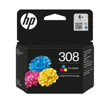 Kasetė HP No.308 (7FP20UE) CMY 120psl OEM Kasetė HP No.308 (7FP20UE) CMY 120psl OEM