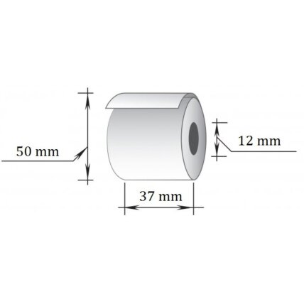 Kasos juosta, 37 mm x 30 m, terminis popierius, viensluoksnė, 14 vnt/pak 1 Kasos juosta, 37 mm x 30 m, terminis popierius, viensluoksnė, 14 vnt/pak 1
