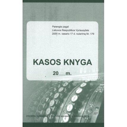 Kasos knyga savikopijuojanti , per periodą A5 Kasos knyga savikopijuojanti , per periodą A5