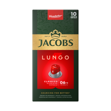 Kavos kapsulės JACOBS Lungo 6 Classico, 52g Kavos kapsulės JACOBS Lungo 6 Classico, 52g