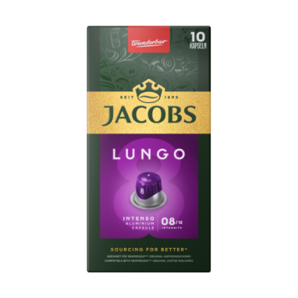 Kavos kapsulės JACOBS Lungo 8 Intenso, 52g Kavos kapsulės JACOBS Lungo 8 Intenso, 52g