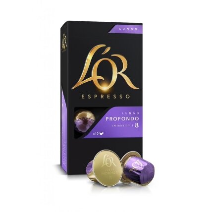 Kavos kapsulės L'OR Profondo, 10x52g Kavos kapsulės L'OR Profondo, 10x52g