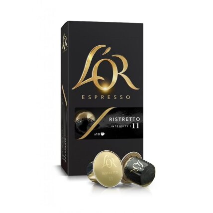 Kavos kapsulės L'OR Ristretto, 10x52g Kavos kapsulės L'OR Ristretto, 10x52g