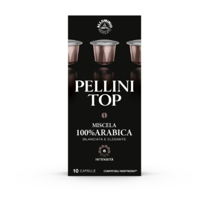 Kavos kapsulės PELLINI Top, 10x5,5g Kavos kapsulės PELLINI Top, 10x5,5g