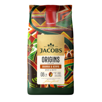 Kavos pupelės JACOBS Uganda&Kenya, 1kg Kavos pupelės JACOBS Uganda&Kenya, 1kg