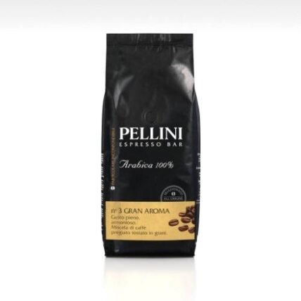 Kavos pupelės PELLINI Gran Aroma, 1kg Kavos pupelės PELLINI Gran Aroma, 1kg