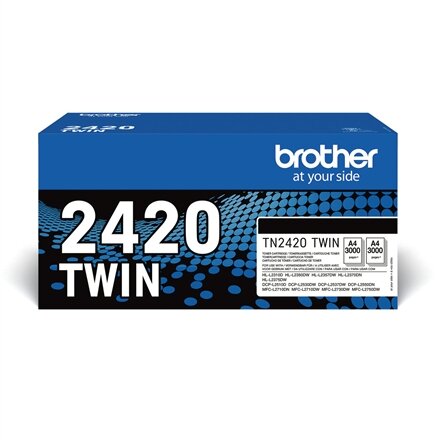 Kasetė Brother TN-2420TWIN BK 2x3000psl OEM Kasetė Brother TN-2420TWIN BK 2x3000psl OEM