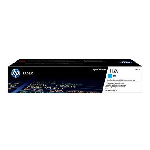 Kasetė HP No.117A (W2071A) CY 700psl OEM Kasetė HP No.117A (W2071A) CY 700psl OEM