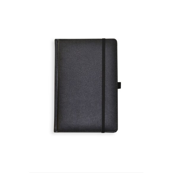 Kalendorius - užrašinė  UNIVERSAL BLACK EDITION, PU, A5, be datų, juoda