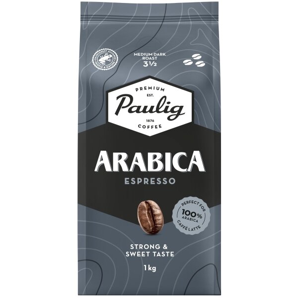 Kavos pupelės PAULIG ARABICA ESPRESSO, 1 kg Kavos pupelės PAULIG ARABICA ESPRESSO, 1 kg
