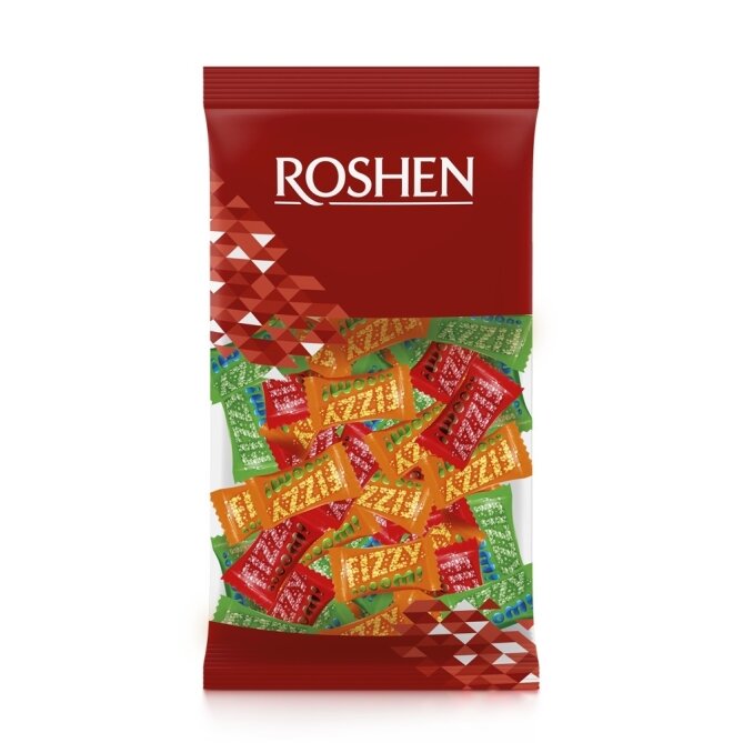 Karameliai saldainiai ROSHEN Fizzy boom, su milteliniu įdaru, 8%, 1 kg Karameliai saldainiai ROSHEN Fizzy boom, su milteliniu įdaru, 8%, 1 kg