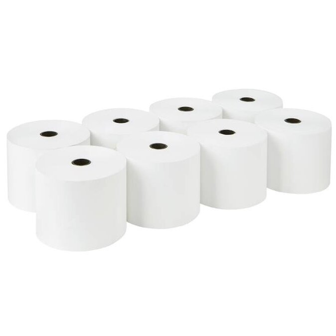Kasos aparatų juostos 80mmx40m (D55mm), terminis popierius, viensluoksnė, 8 vnt/pak Kasos aparatų juostos 80mmx40m (D55mm), terminis popierius, viensluoksnė, 8 vnt/pak