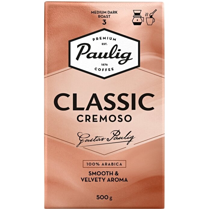 Kava PAULIG Classic Cremoso, malta, 500 g