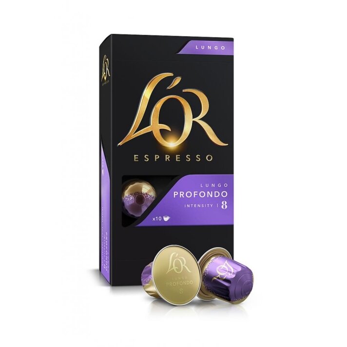 Kavos kapsulės L'OR Profondo, 10x52g Kavos kapsulės L'OR Profondo, 10x52g
