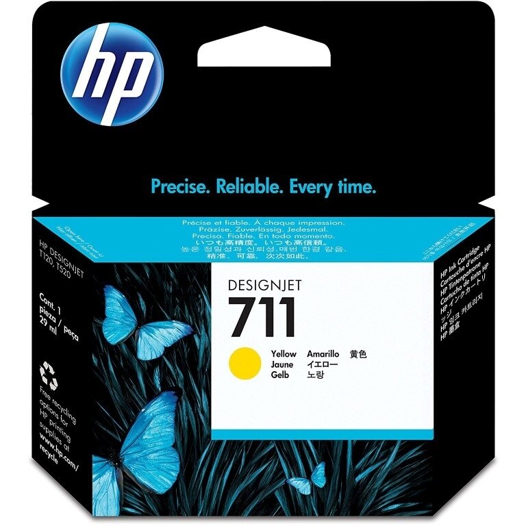 Kasetė HP No.711 (CZ132A) YL 29ml OEM