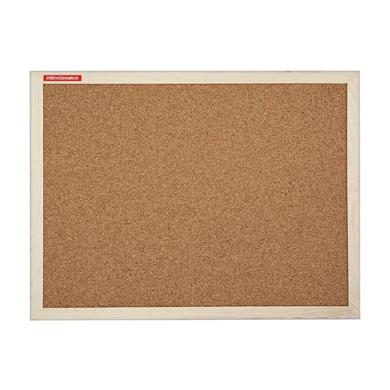 Kamštinė lenta MEMOBOARDS, 60x50 cm, medinis rėmas