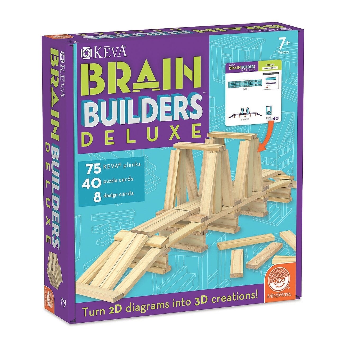 KEVA konstravimo rinkinys ,,Brain Builders Deluxe“