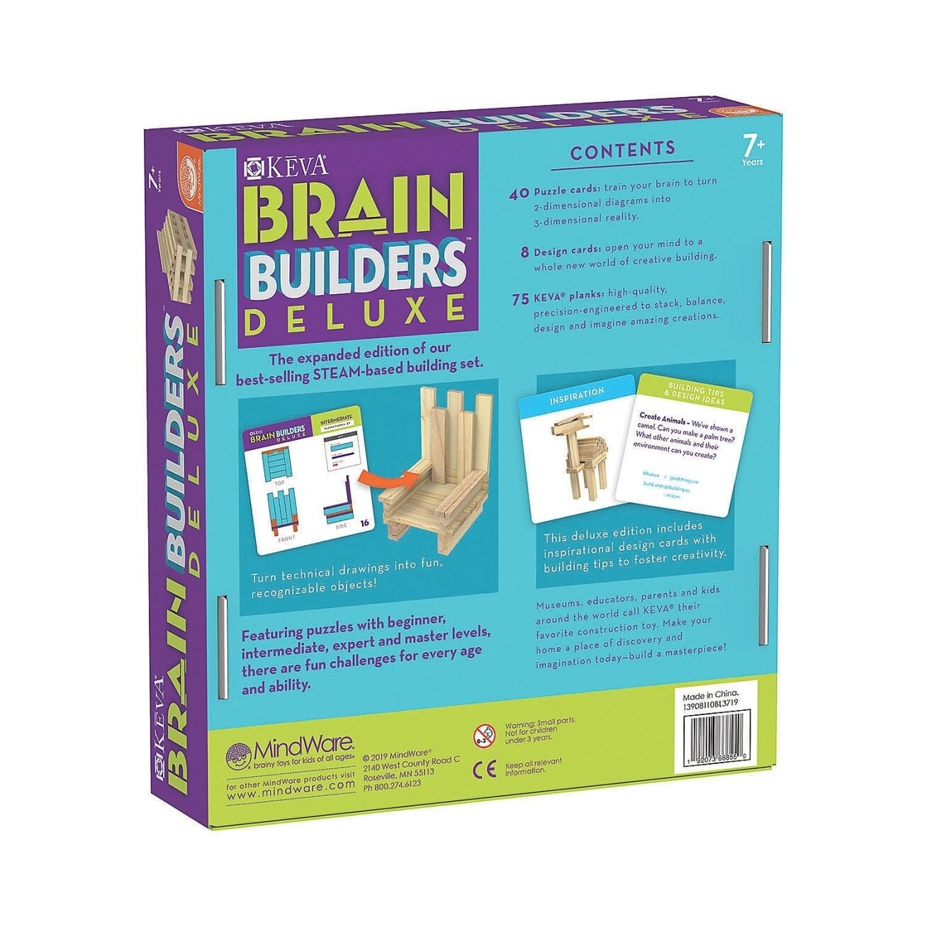 KEVA konstravimo rinkinys ,,Brain Builders Deluxe“ 1