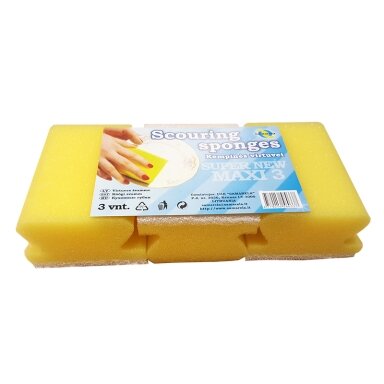 Kempinės virtuvei SAMARELA SUPER NEW MAXI, nebraižo paviršių, 9 x 7cm, 3 vnt./pak. Kempinės virtuvei SAMARELA SUPER NEW MAXI, nebraižo paviršių, 9 x 7cm, 3 vnt./pak.