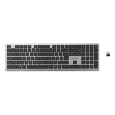 Kensington KB535 EQ Rechargeable Multi-Device Full Size Klaviatūra RF+BT, US, Space Grey Kensington KB535 EQ Rechargeable Multi-Device Full Size Klaviatūra RF+BT, US, Space Grey