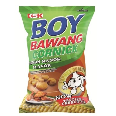 Kepinti kukurūzai BOY BAWANG, kepintos vištienos skonio, 100 g