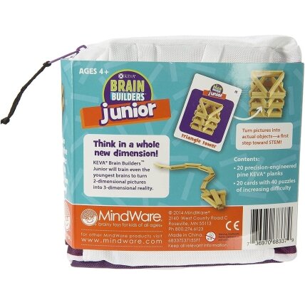 KEVA konstravimo rinkinys „Brain Builders Jr.“ 6