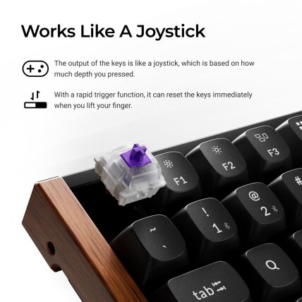 Keychron K2 HE SE - US Layout - Gateron Magnetic Nebula - Carbon Black Wireless Keyboard 2