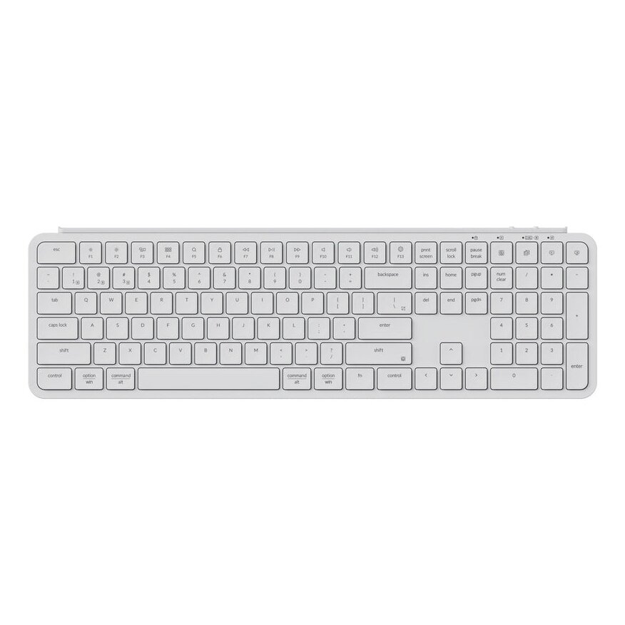 Keychron B6 Pro Ultraslim - US Layout - Low Profile Scissor Ivory White Wireless Keyboard