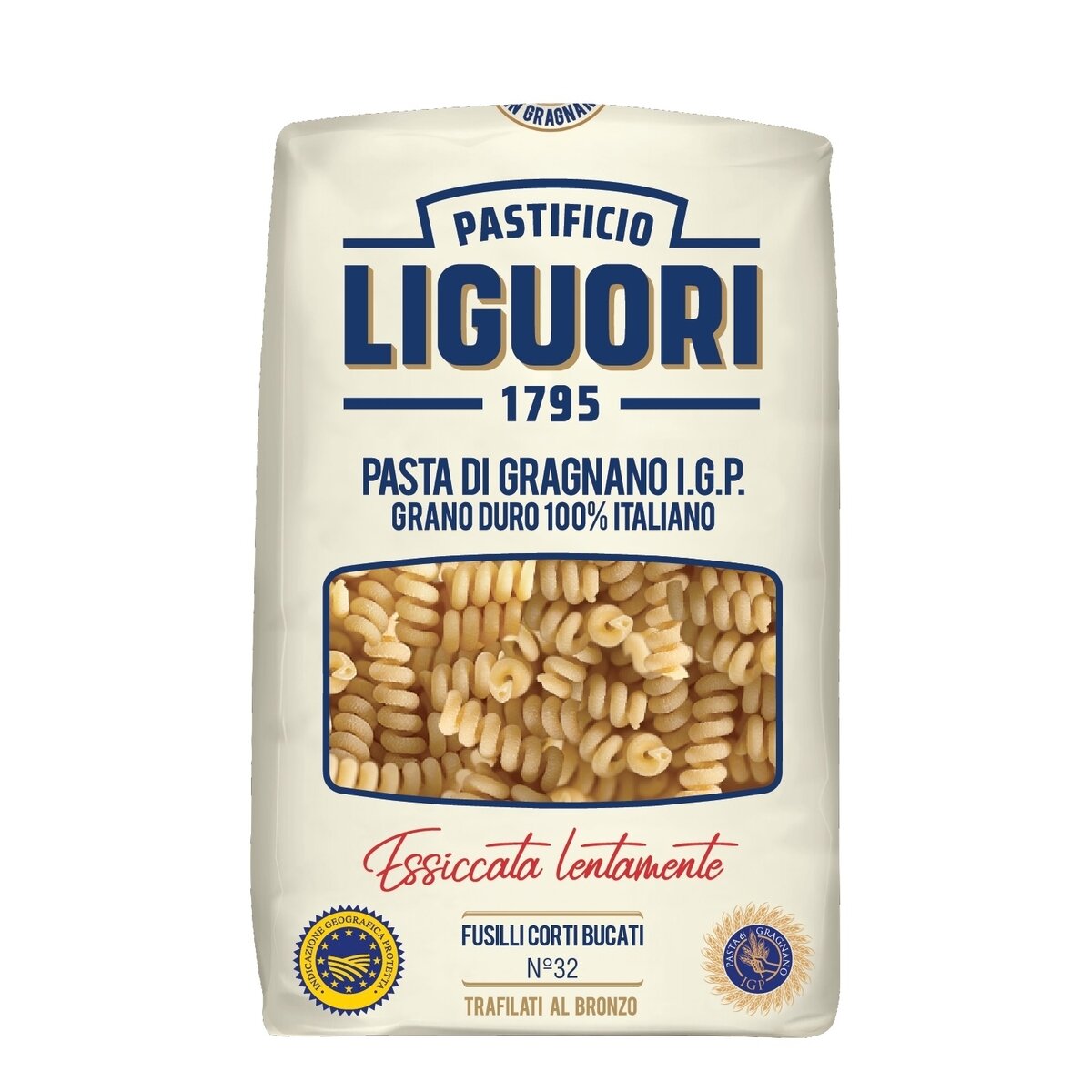 Kietagrūdžiai makaronai LIGUORI, Sraigteliai, Nr. 32, 500 g Kietagrūdžiai makaronai LIGUORI, Sraigteliai, Nr. 32, 500 g