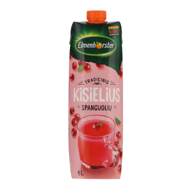 Kisielius. Obuolių ir spanguolių sulčių 1l Kisielius. Obuolių ir spanguolių sulčių 1l