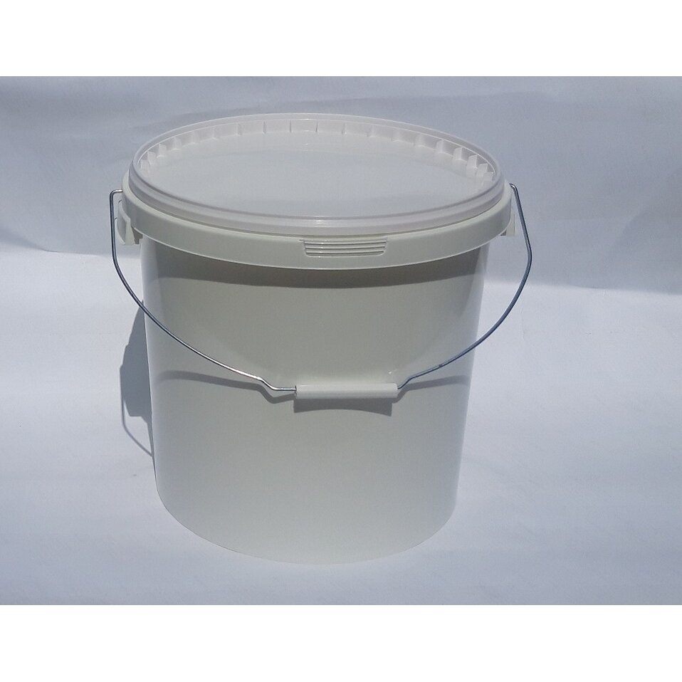 Kibiras maisto produktams, su hermetiniu dangčiu/metaline rankena, PP,  20 l, vnt