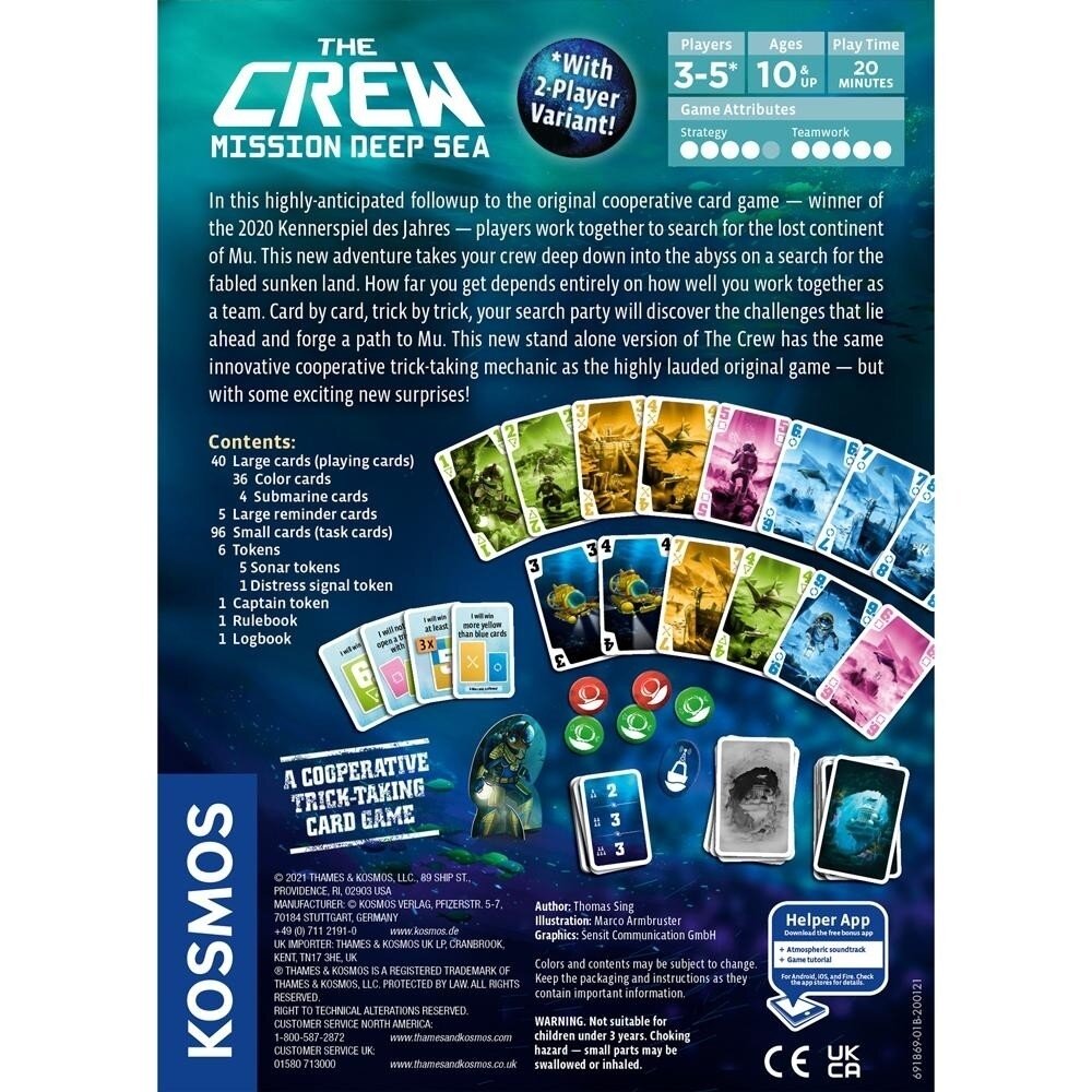 Kosmos bendradarbiavimo žaidimas „The Crew: Mission Deep Sea“ 2