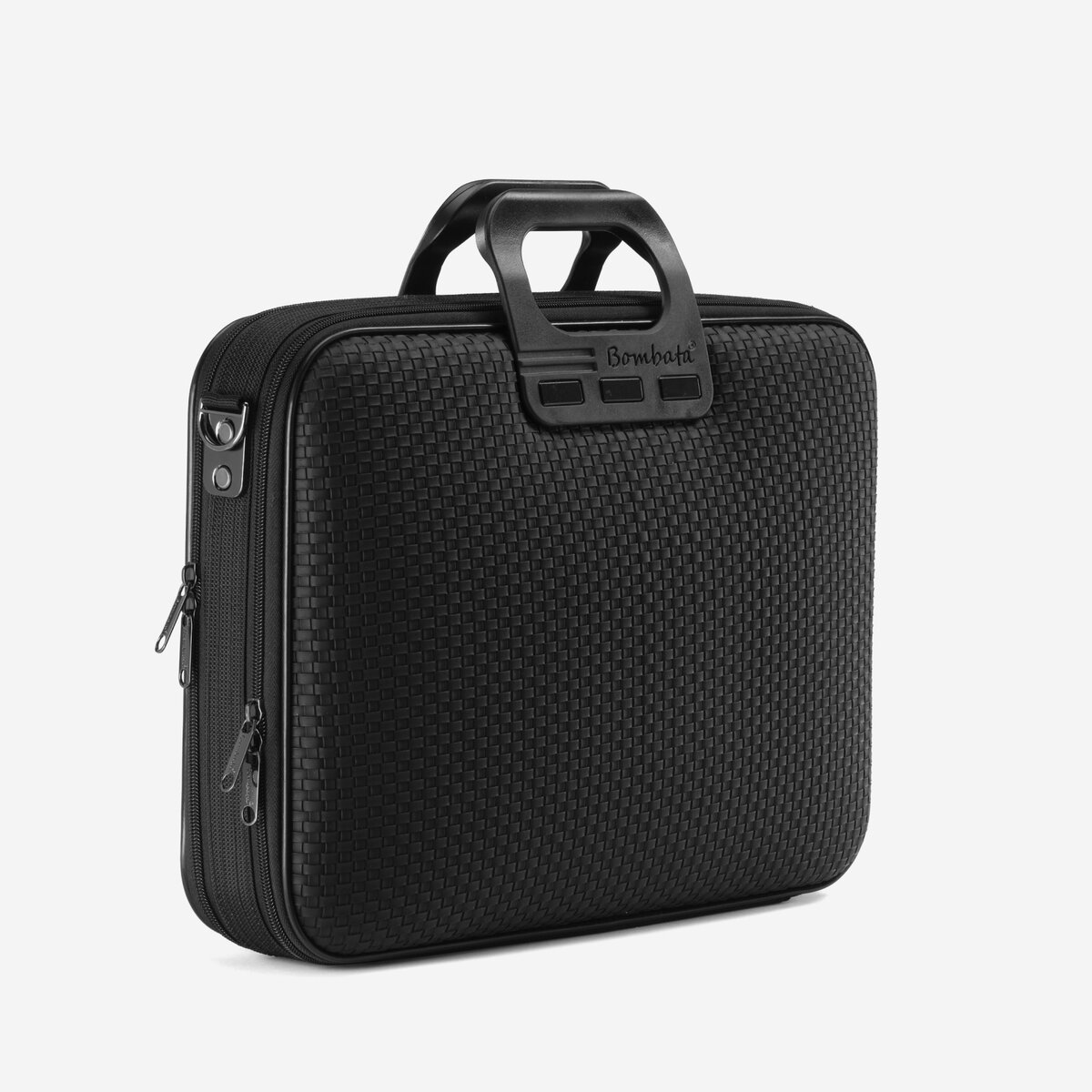 Kompiuterio krepšys Bombata Business Trama All Black 15,6” - 16”, juoda sp. 1
