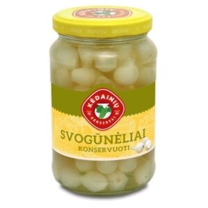 Konservuoti KĖDAINIŲ svogūnėliai, 330 g N Konservuoti KĖDAINIŲ svogūnėliai, 330 g N