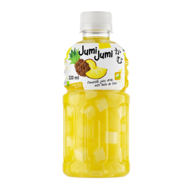 Kokosų vanduo JUMI JUMI, su nata de Coco – ananasų skonio, 320 ml Kokosų vanduo JUMI JUMI, su nata de Coco – ananasų skonio, 320 ml