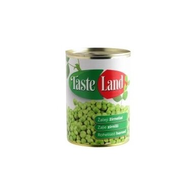 Konservuoti žirneliai TASTE LAND, 400 g / 240 g